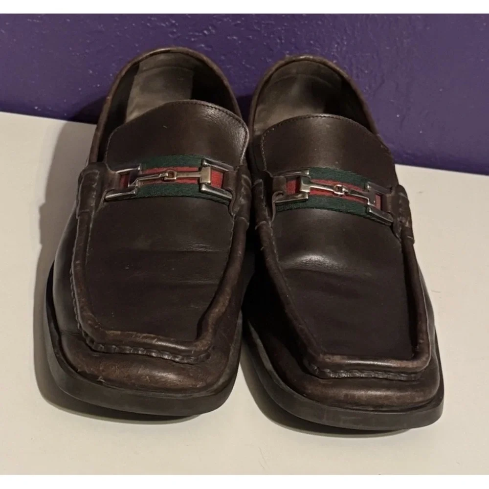 Gucci brown leather